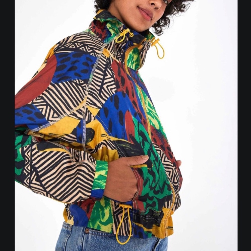 NWOT- FARM Rio Gouache Tropical Windbreaker (Never Worn)